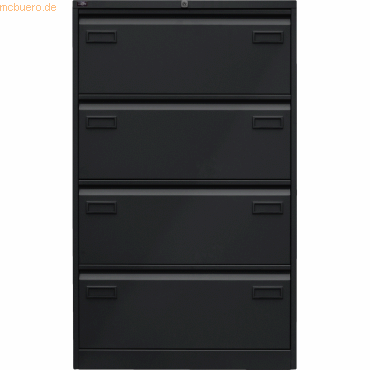 Bisley Hängeregistraturschrank Light 4 Schübe 2-bahnig schwarz von Bisley