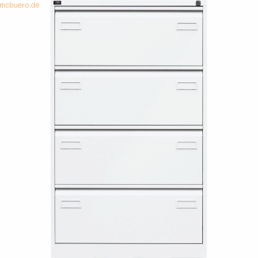 Bisley Hängeregistraturschrank Light 4 Schübe 2-bahnig verkehrsweiß Bisley Hängeregistraturschrank Light 4 Schübe 2-bahnig verkehrsweiß von Bisley