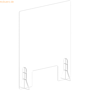 Bisley Hygienschutzscheibe mit Öffnung HxBxT 60x50x11,7cm transparent Bisley Hygienschutzscheibe mit Öffnung HxBxT 60x50x11,7cm transparent von Bisley