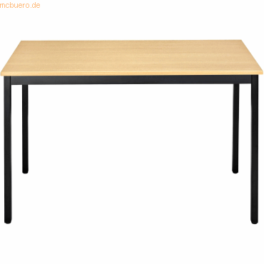Bisley Mehrzwecktisch rechteckig BxHxT 1200x740x600mm 19mm buche/schwa Bisley Mehrzwecktisch rechteckig BxHxT 1200x740x600mm 19mm buche/schwa von Bisley