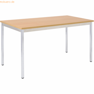 Bisley Mehrzwecktisch rechteckig BxHxT 1800x740x800mm 25mm buche/chrom Bisley Mehrzwecktisch rechteckig BxHxT 1800x740x800mm 25mm buche/chrom von Bisley