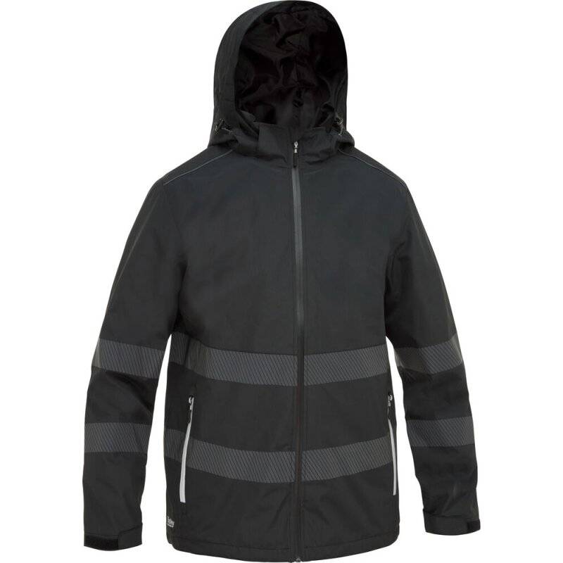 Bisley Regenjacke HARDIE SPRAY wasserdicht mit abnehmbarer Kapuze schwarz M von Bisley