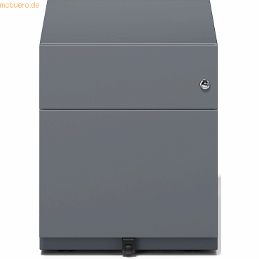 Bisley Rollcontainer Note Griffleiste 1 Schublade 1 HR-Schublade anthr Bisley Rollcontainer Note Griffleiste 1 Schublade 1 HR-Schublade anthr von Bisley
