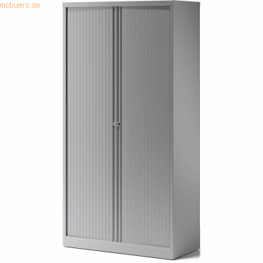 Bisley Rollladenschrank Essentials 4 Fachböden 5 Ordnerhöhen silber Bisley Rollladenschrank Essentials 4 Fachböden 5 Ordnerhöhen silber von Bisley