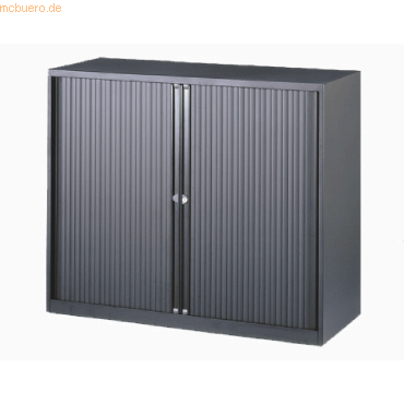 Bisley Rollladenschrank Euro Stahl 2 Fachböden Höhe 1029mm schwarz/sch Bisley Rollladenschrank Euro Stahl 2 Fachböden Höhe 1029mm schwarz/sch von Bisley