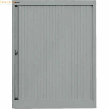 Bisley Rollladenschrank Euro Stahl 2 Fachböden Höhe 1029mm silber/silb von Bisley
