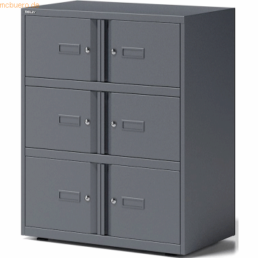 Bisley Schrank Office Lodge Essentials 6 Türen BxTxH 80x47x101,5cm ant Bisley Schrank Office Lodge Essentials 6 Türen BxTxH 80x47x101,5cm ant von Bisley