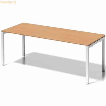 Bisley Schreibtisch Cito BxTxH 200x80x65-85cm buche Gestell verkehrswe von Bisley