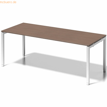 Bisley Schreibtisch Cito BxTxH 200x80x65-85cm nußbaum Gestell verkehrs von Bisley