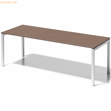 Bisley Schreibtisch Cito BxTxH 220x80x74cm nußbaum Gestell verkehrswei von Bisley