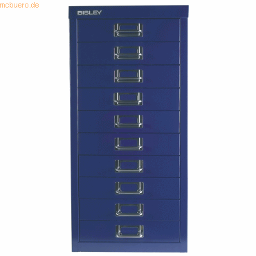 Bisley Schubladenschrank Basis A4 10 Schübe oxfordblau Bisley Schubladenschrank Basis A4 10 Schübe oxfordblau von Bisley