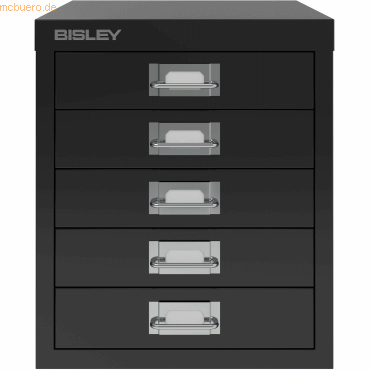Bisley Schubladenschrank Basis A4 5 Schübe schwarz Bisley Schubladenschrank Basis A4 5 Schübe schwarz von Bisley