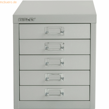 Bisley Schubladenschrank Basis A4 5 Schübe silber von Bisley