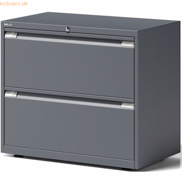 Bisley Schubladenschrank Essentials 2 Schubladen anthrazitgrau von Bisley
