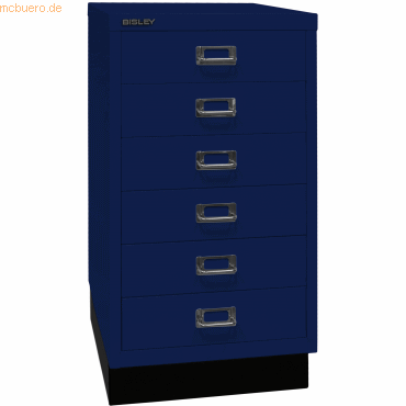 Bisley Schubladenschrank MultiDrawer 29er Serie Sockel A3 6 Schubladen von Bisley