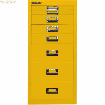 Bisley Schubladenschrank MultiDrawer A4 8 Schübe zinkgelb von Bisley