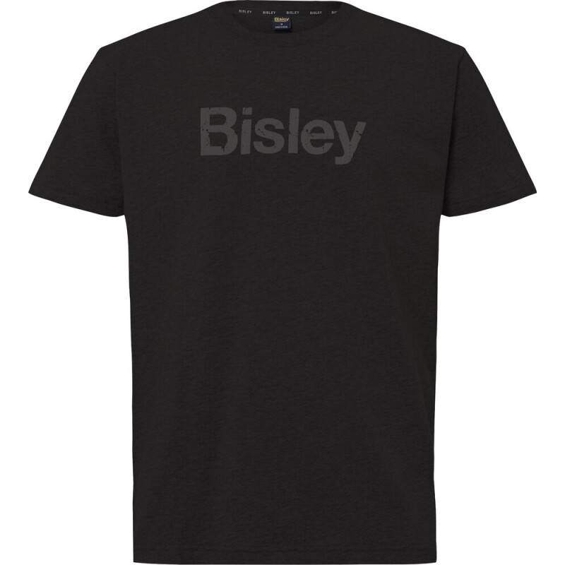 Bisley T-Shirt Arbeitsshirt COTTON LOGO Rundhals-Design 100% Baumwolle schwarz 2XL von Bisley