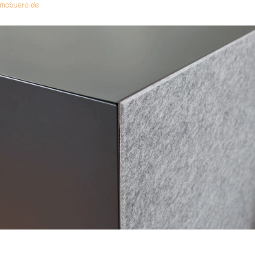 Bisley Vliesakustikrückwand HxBxT 1321x412x7mm grau meliert Bisley Vliesakustikrückwand HxBxT 1321x412x7mm grau meliert von Bisley