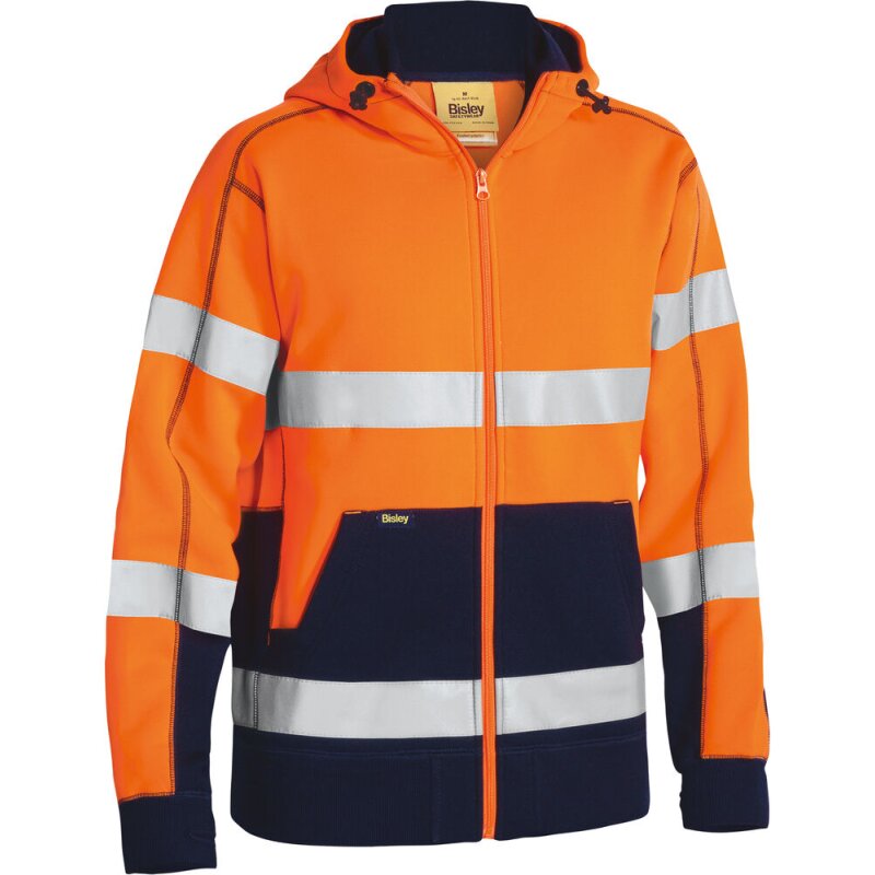 Bisley Warnschutz-Kapuzenpullover HI VIS FLEECE HOODIE Fleecepullover orange XL Bisley Warnschutz-Kapuzenpullover HI VIS FLEECE HOODIE Fleecepullover orange XL von Bisley