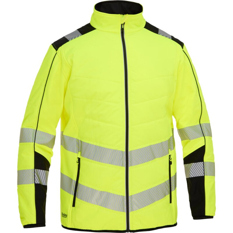 Bisley Warnschutz-Softshelljacke HI VIS ROBEY zwei Reißverschlusstaschen gelb M Bisley Warnschutz-Softshelljacke HI VIS ROBEY zwei Reißverschlusstaschen gelb M von Bisley