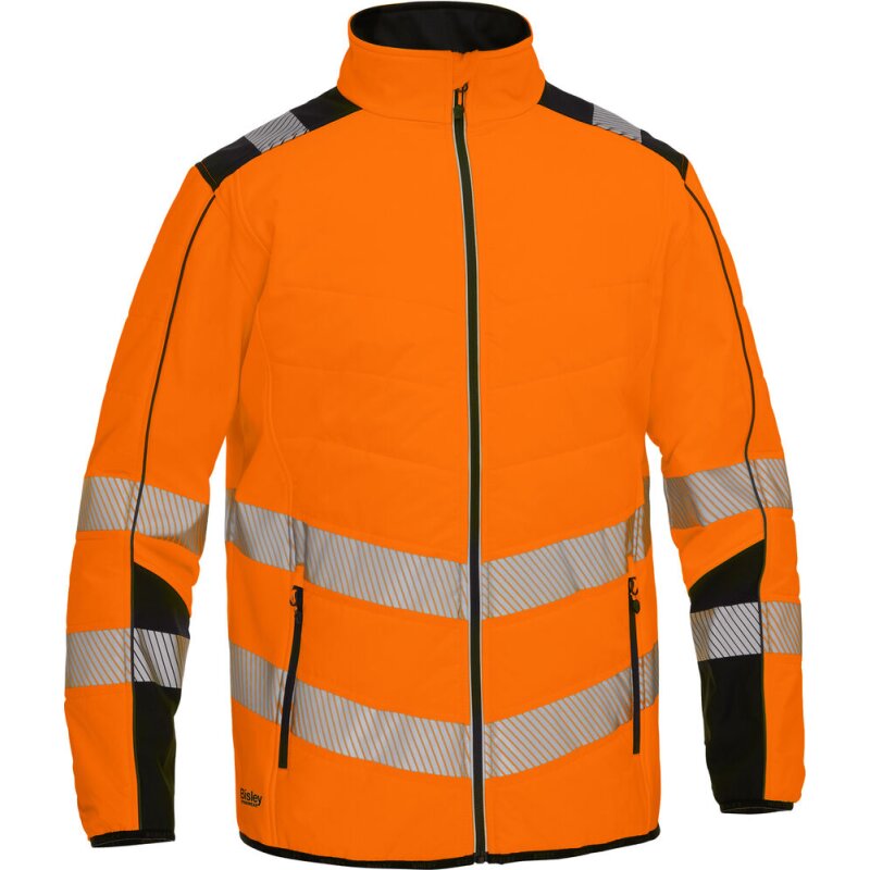 Bisley Warnschutz-Softshelljacke HI VIS ROBEY zwei Reißverschlusstaschen orange 3XL Bisley Warnschutz-Softshelljacke HI VIS ROBEY zwei Reißverschlusstaschen orange 3XL von Bisley