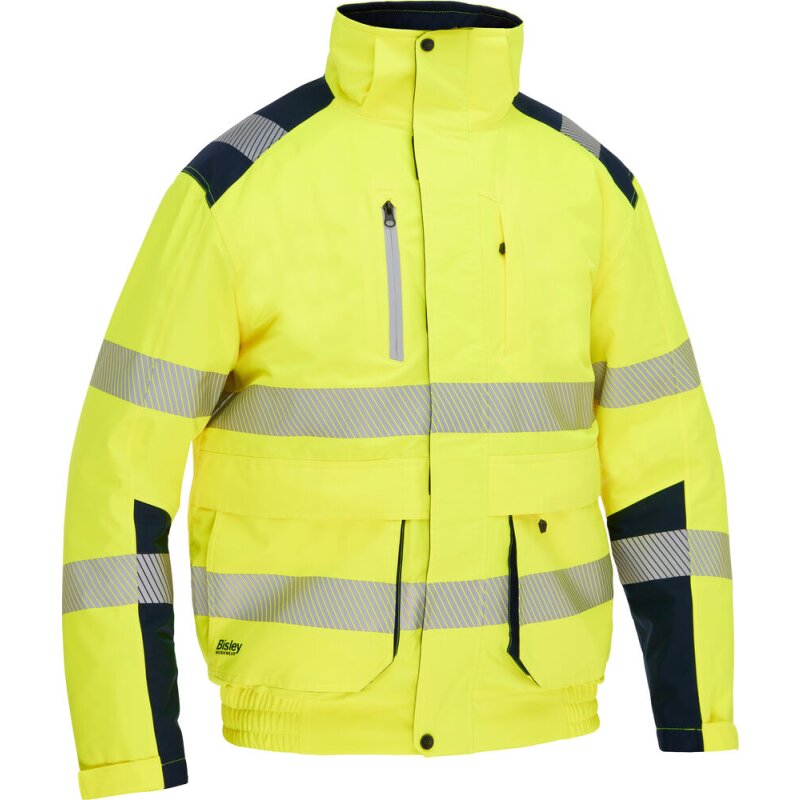 Bisley Warnschutzjacke HI VIS ERIC wasserdicht mit abnehmbarer Kapuze gelb 2XL Bisley Warnschutzjacke HI VIS ERIC wasserdicht mit abnehmbarer Kapuze gelb 2XL von Bisley