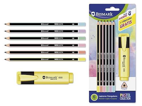 Bismark Set mit 6 Bleistiften HB Pastel + Pastellmarker von Bismark