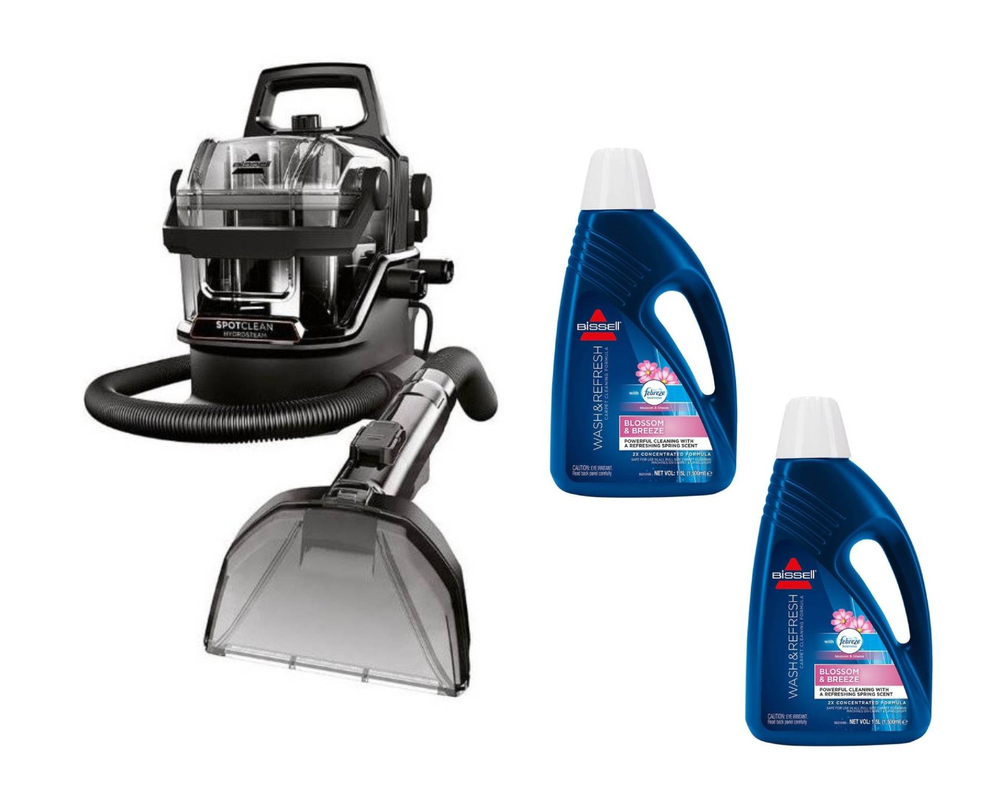 Bissell - SpotClean Hydrosteam Select&2xWash&Refresh Febreze - 1.5L - Bundle von Bissell