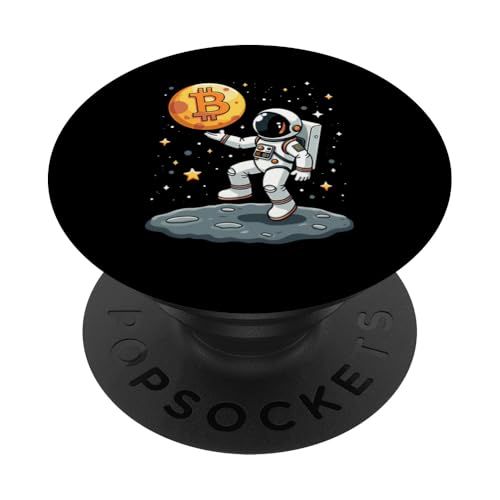 Bitcoin PopSockets Klebender PopGrip von Bitcoin Astronaut