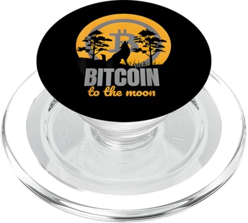 Bitcoin to the Moon BTC Crypto Funny HODL Heulender Wolf PopSockets PopGrip für MagSafe Bitcoin to the Moon BTC Crypto Funny HODL Heulender Wolf PopSockets PopGrip für MagSafe von Bitcoin Cryptofashion