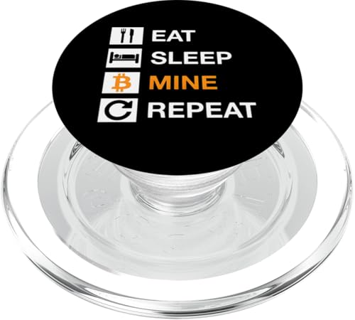 Eat Sleep Mine Repeat Lustige Bergbau-Geschenke für Männer Frauen PopSockets PopGrip für MagSafe Eat Sleep Mine Repeat Lustige Bergbau-Geschenke für Männer Frauen PopSockets PopGrip für MagSafe von Bitcoin Cryptofashion