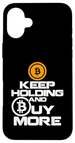Halten Sie weiter und kaufen Sie mehr Krypto-Geschenke für BTC Bitcoin Hülle für iPhone 16 Plus von Bitcoin Cryptofashion