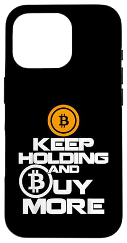 Halten Sie weiter und kaufen Sie mehr Krypto-Geschenke für BTC Bitcoin Hülle für iPhone 16 Pro von Bitcoin Cryptofashion