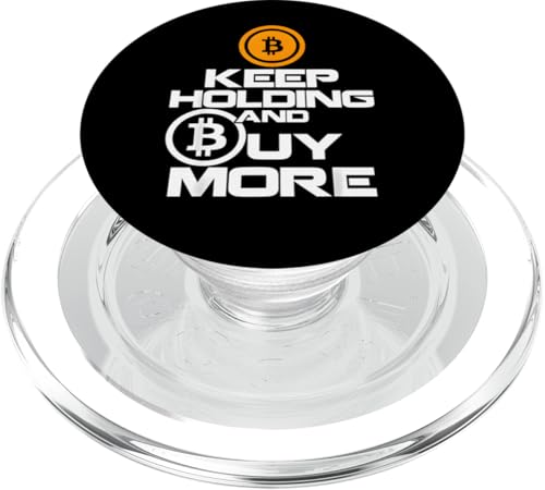 Halten Sie weiter und kaufen Sie mehr Krypto-Geschenke für BTC Bitcoin PopSockets PopGrip für MagSafe von Bitcoin Cryptofashion