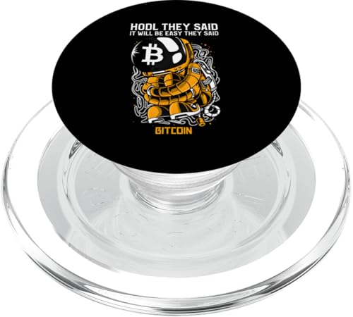 Hold They Sai Bitcoin Lustiger HODL BTC-Astronaut Crypto Trader PopSockets PopGrip für MagSafe Hold They Sai Bitcoin Lustiger HODL BTC-Astronaut Crypto Trader PopSockets PopGrip für MagSafe von Bitcoin Cryptofashion