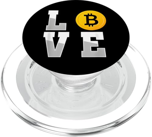 Love Bitcoin Krypto Währung Münze BTC Geld Brieftasche Geschenke PopSockets PopGrip für MagSafe von Bitcoin Cryptofashion