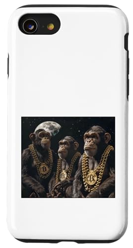 Bitcoin Affen gemeinsam stark lässig cool witzig Meme Spruch Hülle für iPhone SE (2020) / 7 / 8 von Bitcoin fixes this Krypto Währung Geld Hodl Hold
