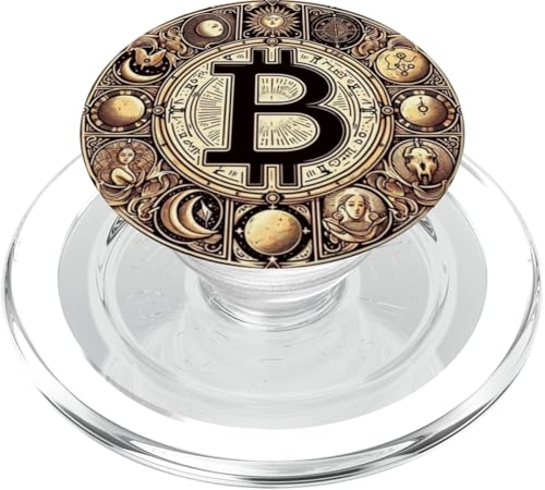 Bitcoin Logo Kunst Mittelalter Kirche groß Engel PopSockets PopGrip für MagSafe von Bitcoin fixes this Krypto Währung Geld Hodl Hold