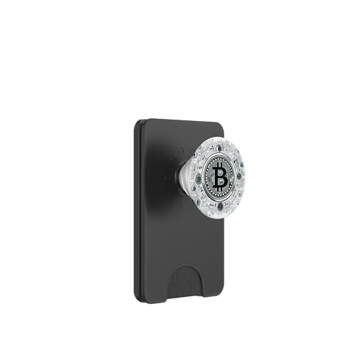 Bitcoin Logo Symbol groß Schwarz Weiß PopSockets PopWallet für MagSafe von Bitcoin fixes this Krypto Währung Geld Hodl Hold
