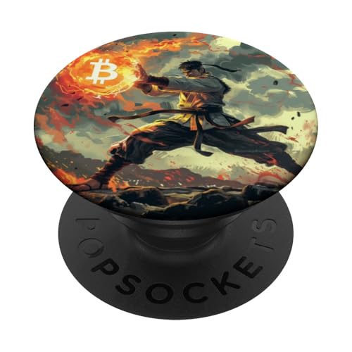 Bitcoin Schwarzgurt Judo Kampfkunst Karate PopSockets Klebender PopGrip von Bitcoin fixes this Krypto Währung Geld Hodl Hold