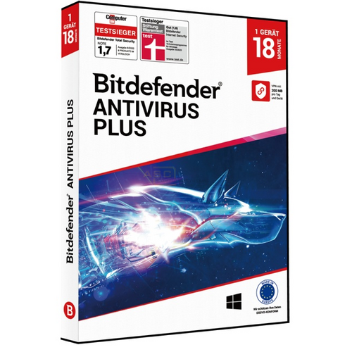 Antivirus Plus  DVD-Box   1 PC 18 Monate (Code in a Box) von Bitdefender
