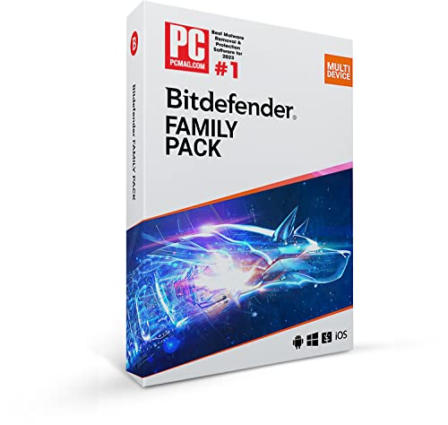 Bitdefender Family Pack 2024 - Total Security for 15 Geräte | 3 Jahre Abonnement | PC/Mac | Aktivierungscode per Post von Bitdefender