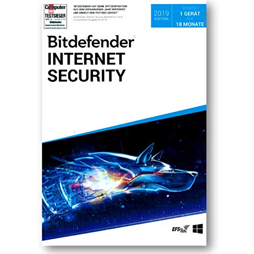 Bitdefender Internet Security 2019 WIN 1 PC Vollversion EFS PKC 18 Monate Limited Edition von Bitdefender