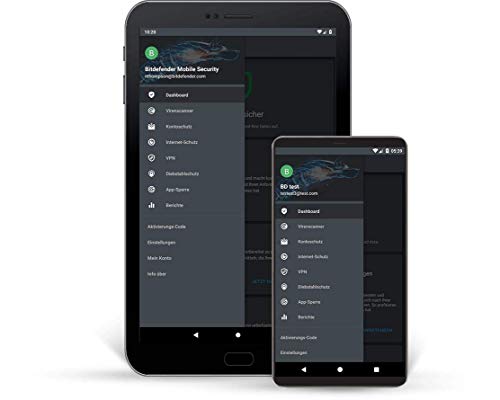 Bitdefender Mobile Security for Android 2023 | 1 Gerät | 1 Jahr | Web Browser | Aktivierungscode per Email von Bitdefender