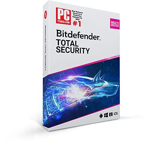 Bitdefender Total Security 2023 - 10 Geräte | 3 Jahre Abonnement | PC/Mac | Aktivierungscode per Post von Bitdefender