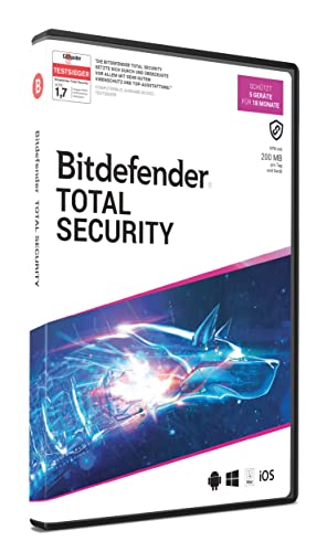 Bitdefender Total Security 5 Geräte / 18 Monate (Code in a Box) von Bitdefender