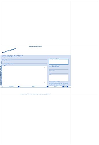 Bits&Paper BP0113A - SEPA-Verrechnungsscheck inklusiv WinBankformular-Software von Bits&Paper