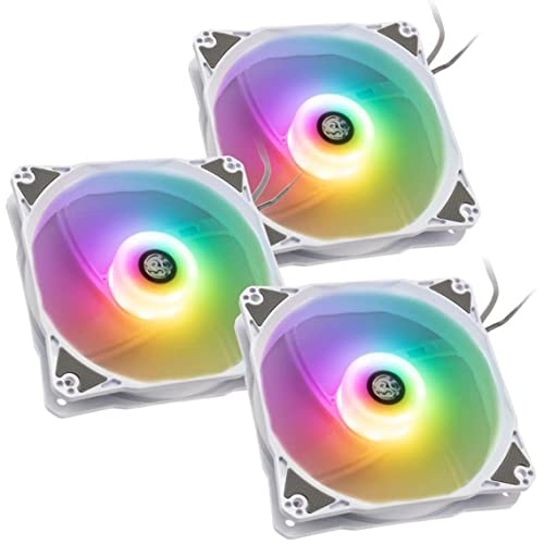 BITSPOWER Notos RGB PWM Lüfter, 120mm - weiß, 5er-Pack von Bitspower