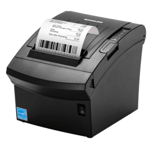 BIXOLON SRP-350plusV, Cutter, USB, RS232, Ethernet, schwarz Bondrucker, Thermodirekt, 7 Punkte/mm (180dpi), Medienbreite (max): 80mm, Druckbreite (max.): 72mm, Rollendurchmesser (max.): 83mm, Geschwindigkeit (max.): 400 mm/Sek., Cutter, optischer Sensor, USB (2.0), RS232, Ethernet, RAM: 64MB, Flash: 64MB, BXL/POS, Zubehör, inkl.: Netzteil, Netzkabel, Bonrolle, Farbe: schwarz (SRP-350plusVSK) von Bixolon