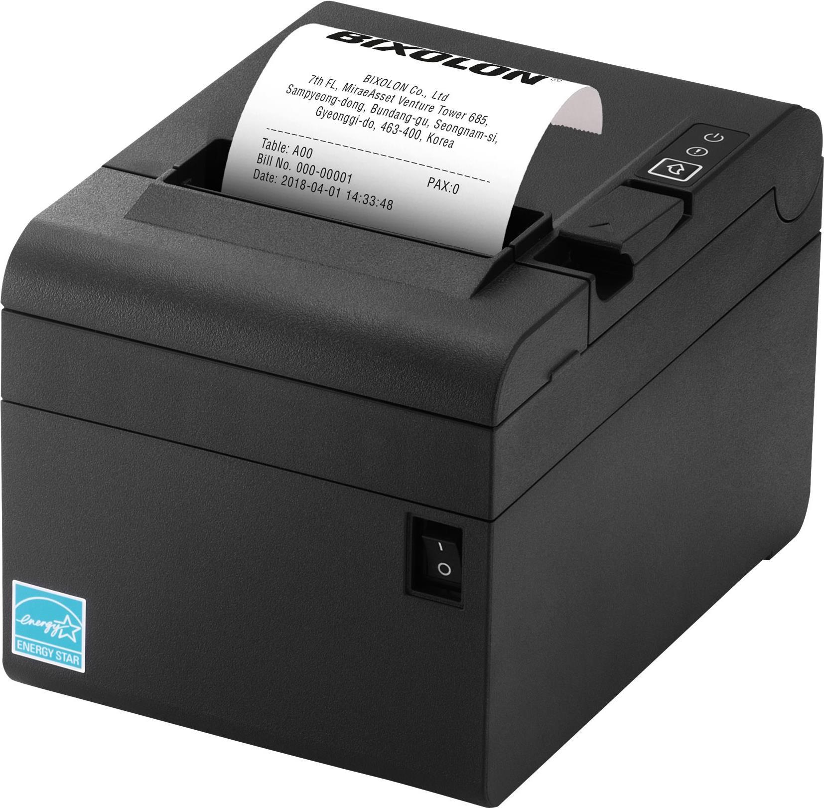 BIXOLON SRP-E300 - Belegdrucker - Thermodirekt - 8 cm Rolle - 180 dpi - bis zu 220 mm/Sek. - USB 2.0, LAN, seriell - Cutter - Schwarz von Bixolon